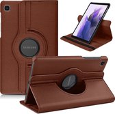Draaibaar Hoesje - Rotation Tabletcase - Multi stand Case Geschikt voor: Samsung Galaxy Tab A7 Lite - T220 / T225 8.7 inch - Bruin