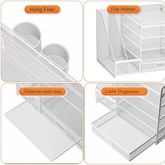 TSDRBWO Hangende tijdschriftenhouder met 6 niveaus TSDRBWO Hangende tijdschriftenhouder met 6 niveaus