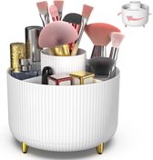 360°Rotatable Brush Organizer Cosmetic Make Up Organizer Draagbare cosmetische doos opslag cosmetische opbergbak, voor borstels, cosmetica voor kaptafel, slaapkamer, badkamer