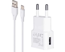 Usb Lader voor Galaxy A32 5G (2021), A52, A52s, A72 (2021), A53 5G, A33 5G, A73 5G (2022), A14, A34 5G, A54 5G (2023), A15 4G/5G, A25 5G, A35 5G, A55 5G (2023�2024), A16 4G/5G (2024) - Usb Adapter - Telefoon Oplader