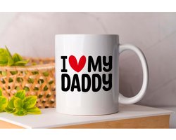 Mok I Love My Daddy - Fatherhood - Gift - Cadeau - DadLife - BestDad - SuperDad - Vader - VaderZoon - VaderDochter - VaderZijn
