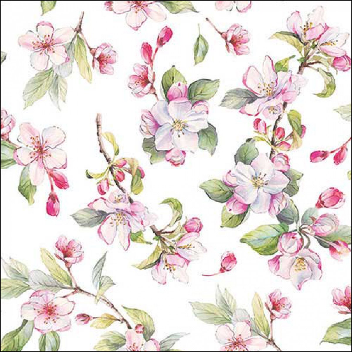 Ambiente Servet 25 Spring blossom white