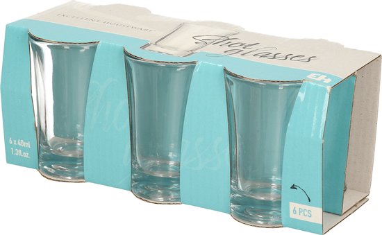 Borrelglazen set - 6 stuks