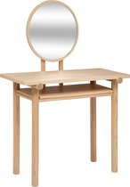 Atmosphera Arden Kaptafel met spiegel - Natuurlijk hout