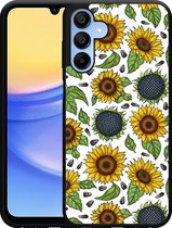 Cazy Hardcase Hoesje geschikt voor Samsung Galaxy A15 / A15 5G Sunflowers