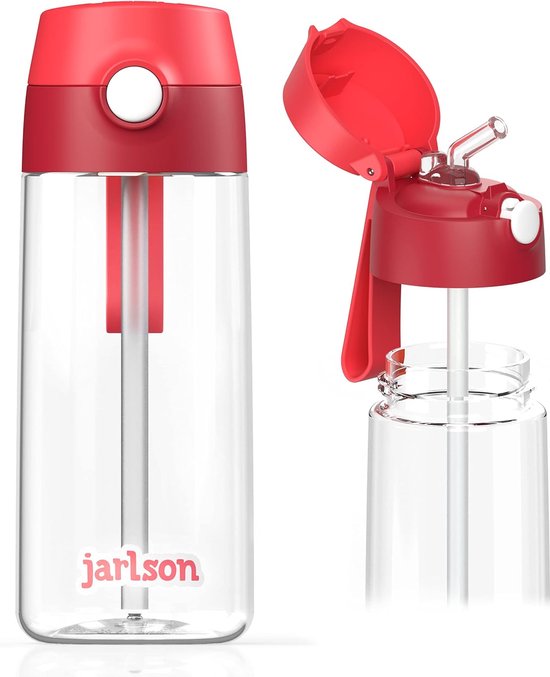 Waterfles Voor Kinderen Drinkfles Met Rietje Kind BPA vrij Gemaakt waterfles-voor-kinderen-drinkfles-met-rietje-kind-bpa-vrij-gemaakt