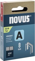 Novus Tools Nietjes type 53 800 stuk(s) 042-0777 Afm. (l x b x h) 8 x 11.3 x 8 mm