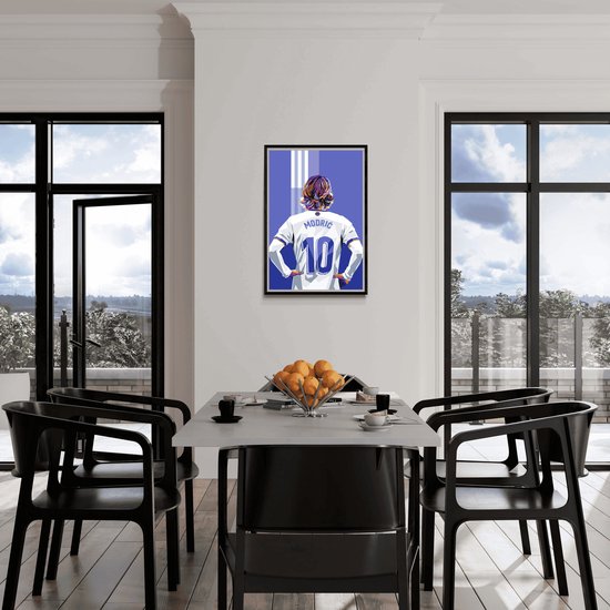 Luka Modric Poster - Voetbal - posters - formaat 60x90cm - Pop Art - Wanddecoratie - 2140