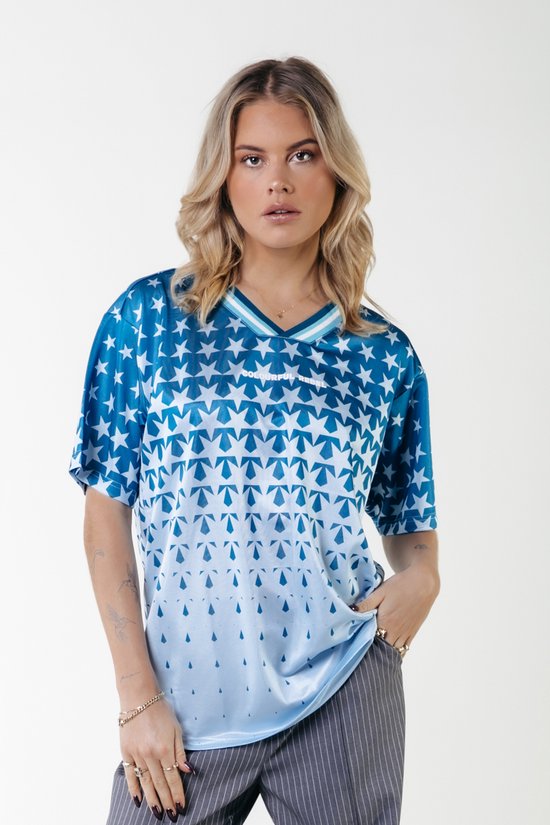 Colourful Rebel Tayla Star Football T-Shirt - XL
