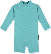 Beach & Bandits - UV-zwempak voor baby's - Ribbed lange mouw - UPF50+ - Coastal Ribbed - Blauw - maat 68-74cm