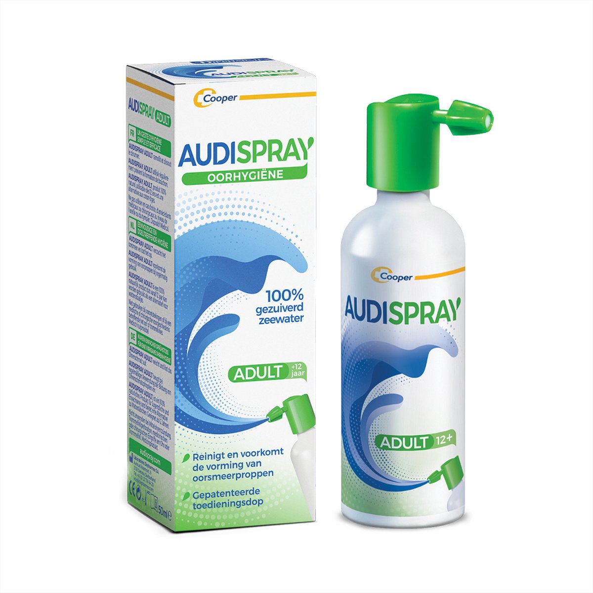 Audispray Adult - Oorsmeer Verwijderaar - Oorspray - 100% Natuurlijke Spray - Oordruppels - Oorreiniger - Oorspuit - Alternatief Wattenstaafjes - Audispray