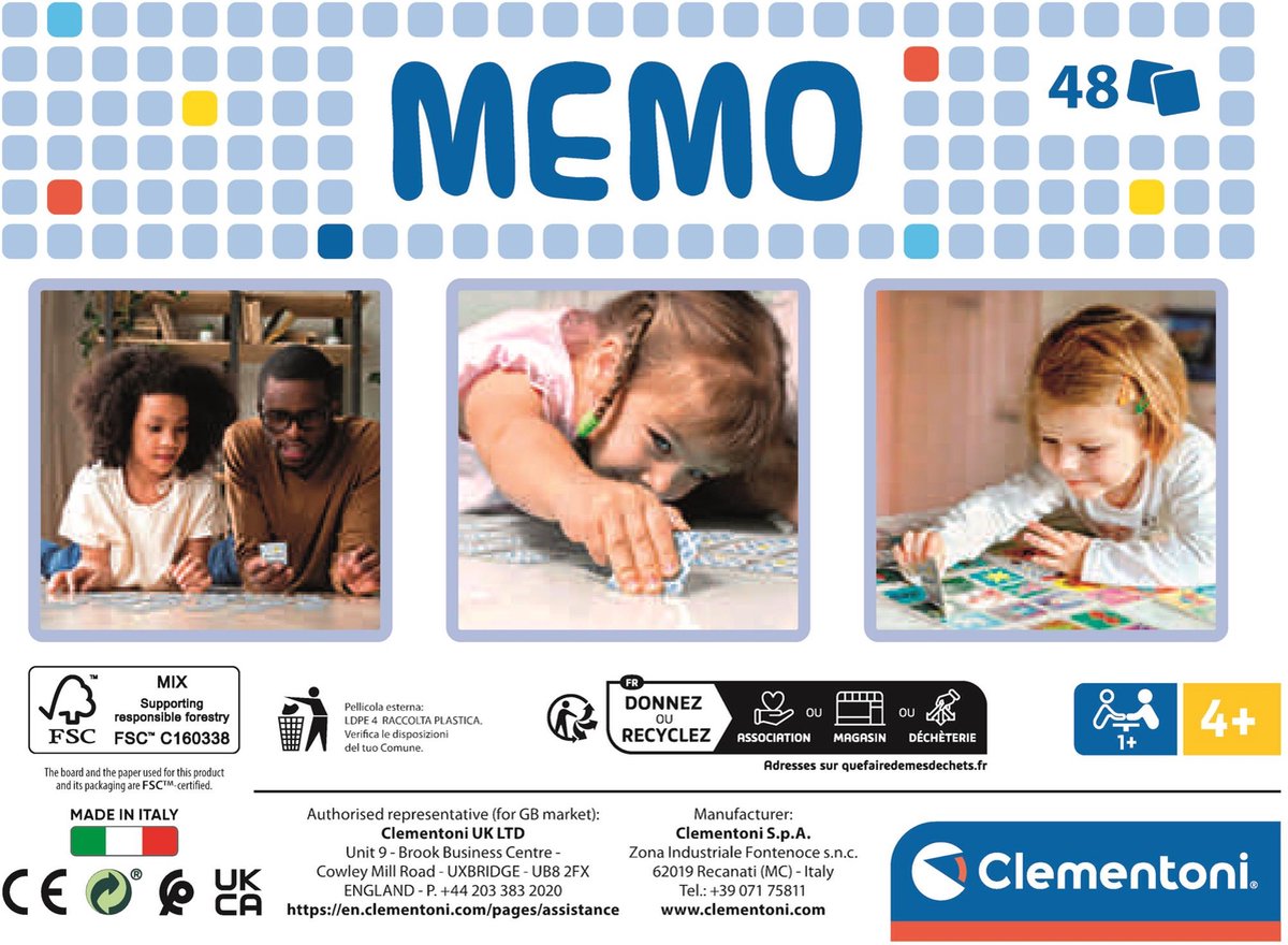 Clementoni - Memo voor kinderen - Zomerse Plaatjes - 48 Kaarten - Memo spel - Educatief Speelgoed - Vanaf 4 jaar — afbeelding 7