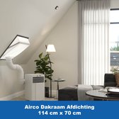 Airco Dakraam Afdichtkit - 114 x 70 cm – Geschikt voor Velux: SK01 (GGL 601, s01) - Airco Slang Afsluiten – Airco Tuimelvenster Oplossing – Dakraam Afdichting Raamafdichtingskit – Kylians