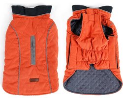 Honden jasje - Jasje - Jas - Winter - Kou - Koud - Wandelen - Hond - Oranje - S