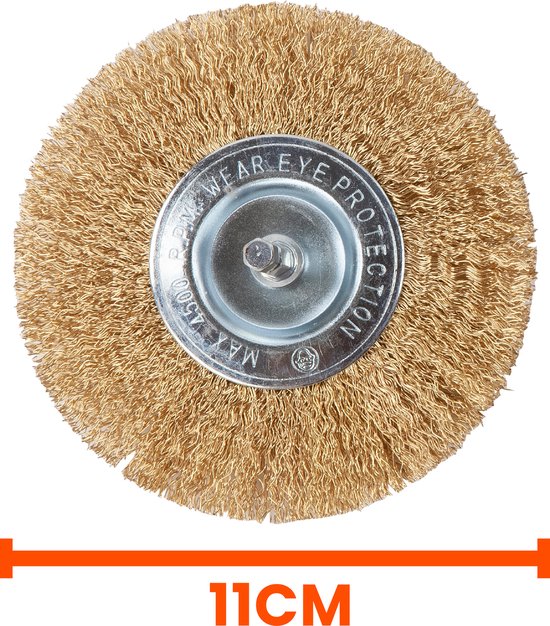 Universele borstelset voor elektrische onkruidborstel - Set van 20 - Onkruidverwijderaar - Onkruidverdelger - Stalen en Nylon borstel - 11cm - Voegenborstel - Grastrimmer van Universele — afbeelding 5