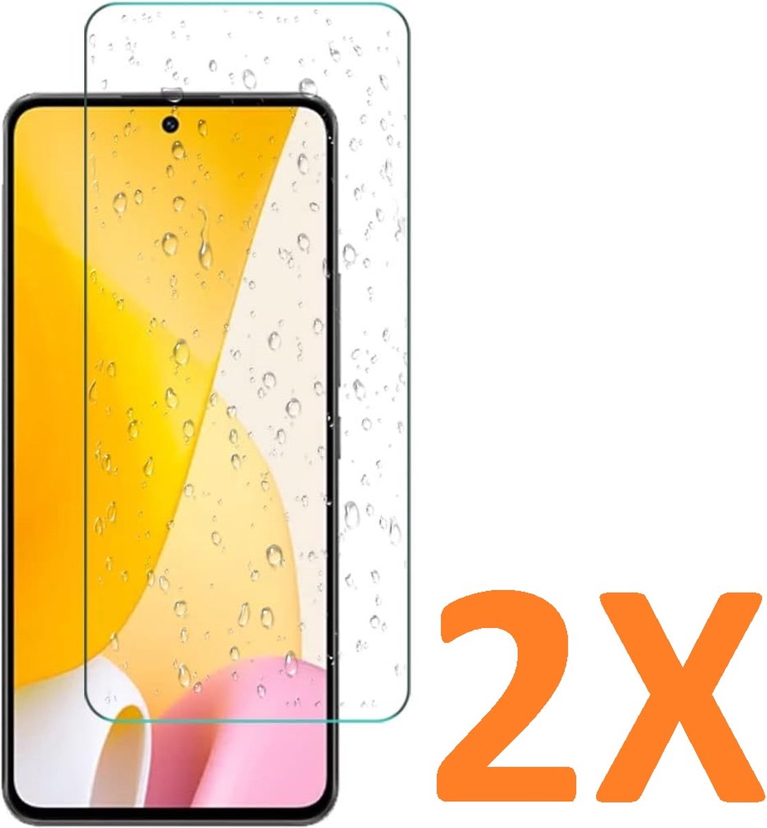Screenprotector Glas - Tempered Glass Screen Protector Geschikt voor: Xiaomi 12 Lite - 2x