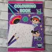 Colouring book ruimte , kleurboek, 72 kleurplaten, creatief