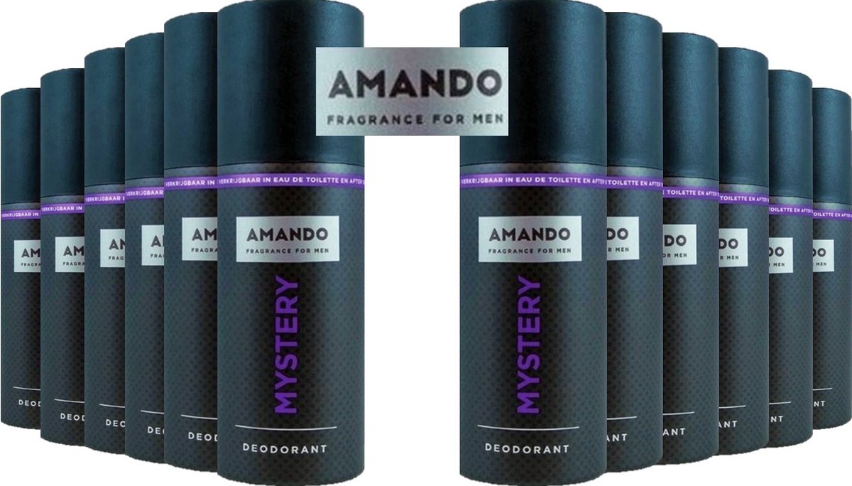 Goedkoopste Amando Deodorant Spray Mystery 12 x 150 ml