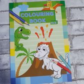 Colouring book Dino's, kleurboek, 72 kleurplaten, creatief