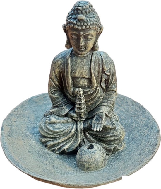Thaise boeddha wierookbrander met 2 x doosje wierook - Buddha - Boeddha