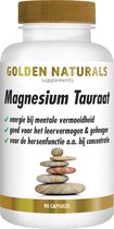 Golden Naturals Magnesium Tauraat (90 veganistische capsules)