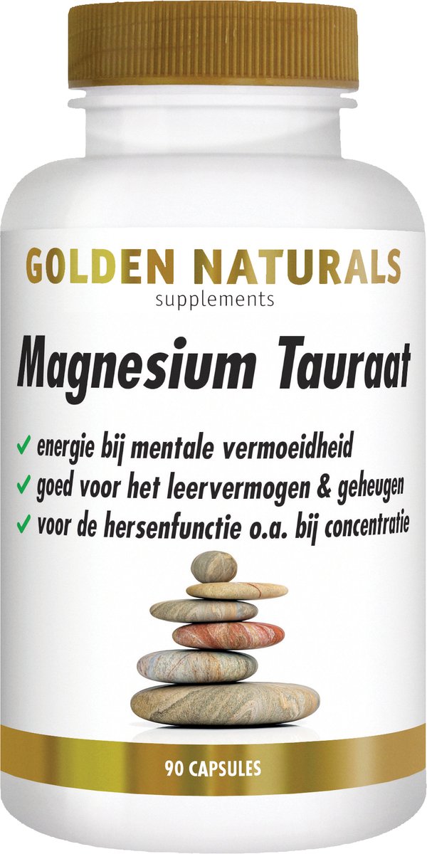 Goedkoopste Golden Naturals Magnesium Tauraat (90 veganistische capsules