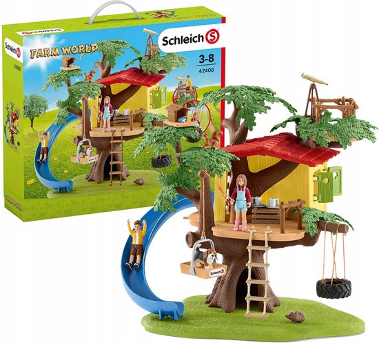 Foto: Slh42408 schleich farm world boomhut avonturen speelset figuren voor kinderen 3 