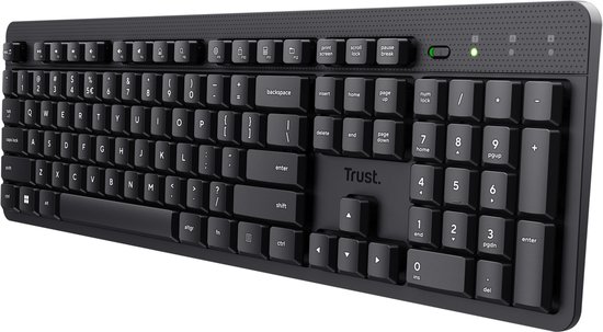 Trust Ody V2 - Draadloos toetsenbord - Stil - Multimedia Toetsen - Qwerty US