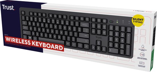 Trust Ody V2 - Draadloos toetsenbord - Stil - Multimedia Toetsen - Qwerty US