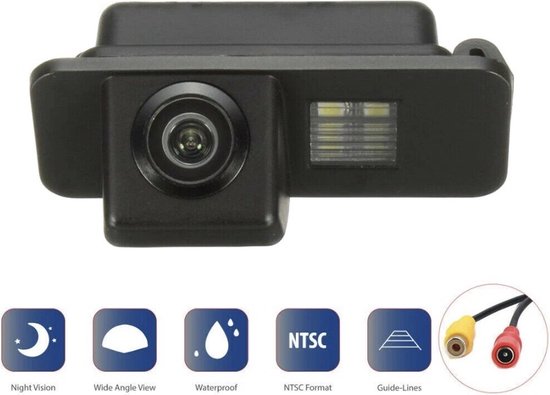 Dynavsal auto achteruitrijcamera 1280 * 720 pixels 1000TV lijnen super lens waterdicht nachtzicht parkeerhulp, achteruitrijcamera voor Ford Mondeo /Focus/C-Max/Focus Sedan(3 Carriage)/Focus (2 Carriage