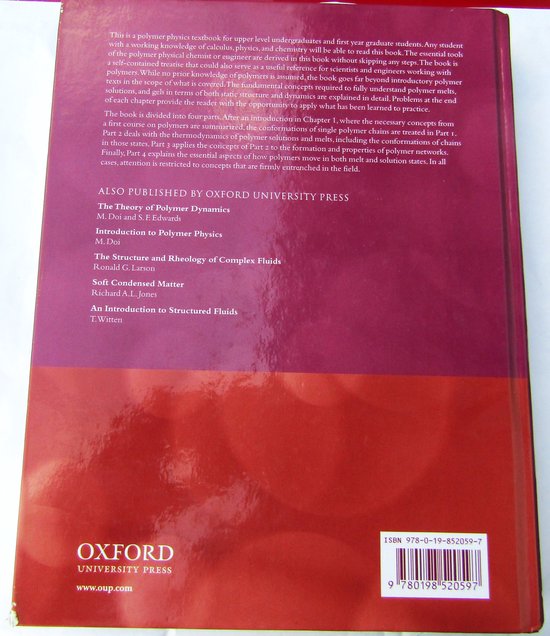 Polymer Physics - Textbook voor studenten en ingenieurs - book | bol