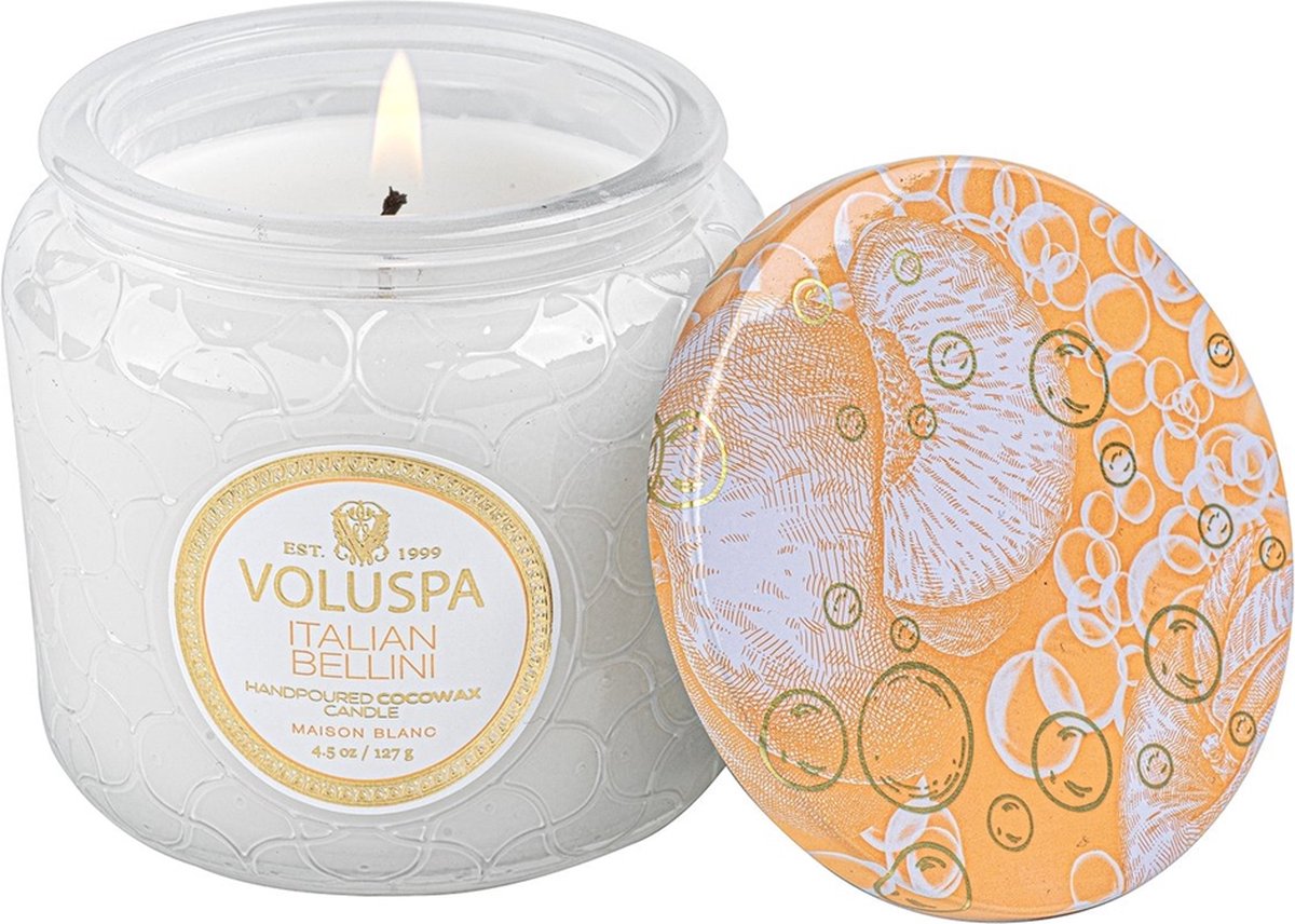 Voluspa Geurkaars Maison Blanc Italian Bellini Petit Jar Candle 127gr