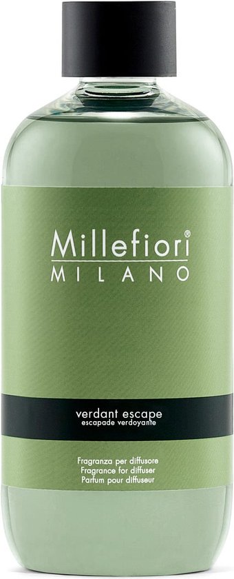 Millefiori Milano Recharge pour Bâtons parfumés 250 ml - Évasion Verdoyante
