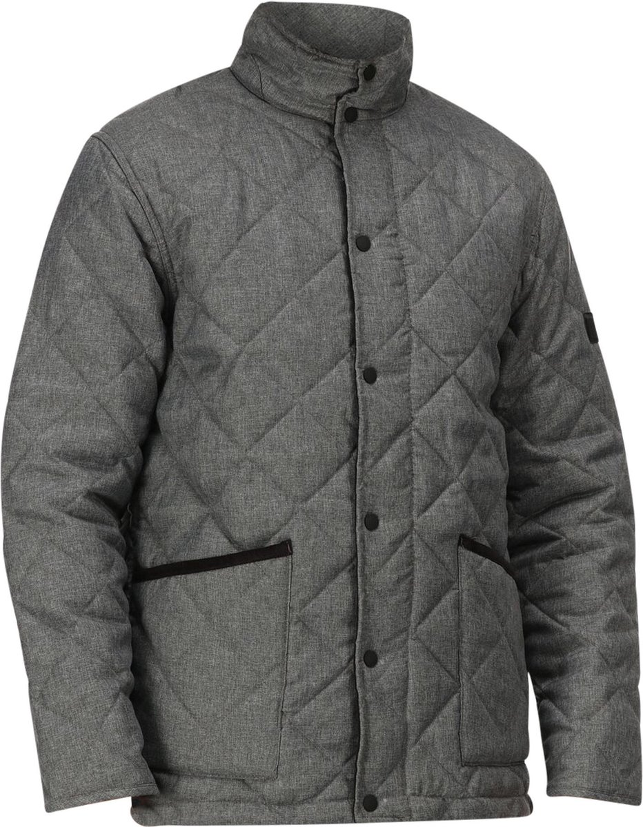 Regatta Heren Londyn Winterjas Rhino Marl Wool Grijs