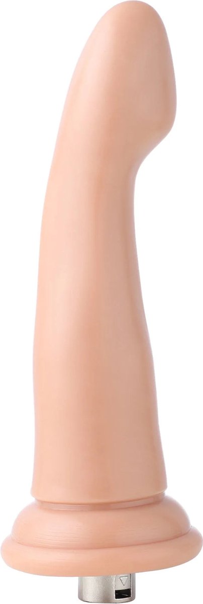 Goedkoopste Gladde Anaal Dildo 3XLR voor Auxfun Basic Seksmachine Beige