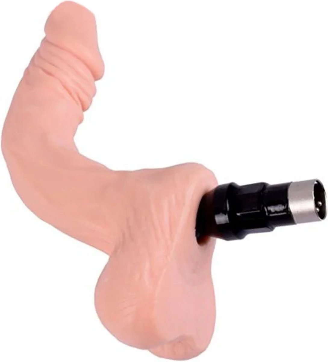 Goedkoopste Flexibele Dildo 3XLR Connector voor Auxfun Basic Seksmachine