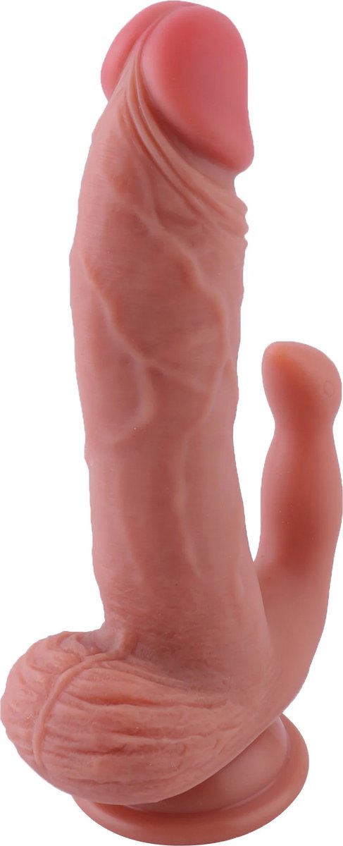 Siliconen Dildo (17CM) Rabbit en Quick Air Connector