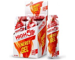 HIGH5 Energy Gel Bessen - 20 x 40 gram - 23 g koolhydraten per gel - Energiegel voor hardlopen, wielrennen en triatlon - Cafeïnevrij en vegan - HIGH5