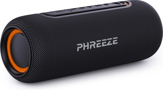 Foto: Phreeze bluetooth speaker waterdicht extra bass zwart