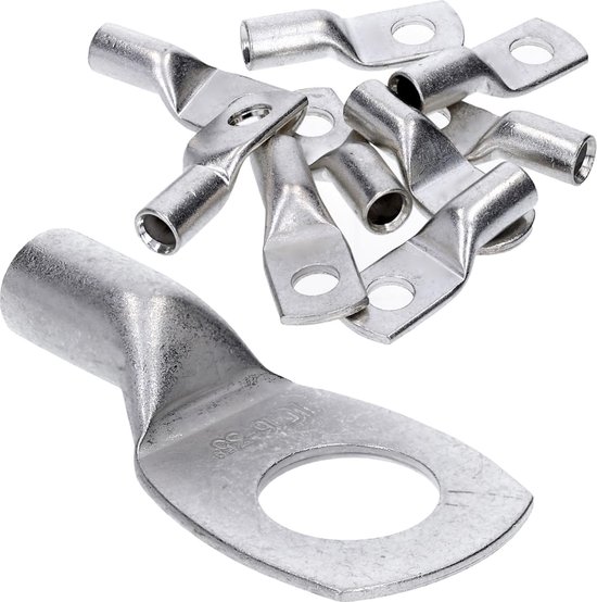 10 Stück Kalitec ER7-10 Edelstahl Kabelschuh - V4A 35mm² Mit M10 Anschluss