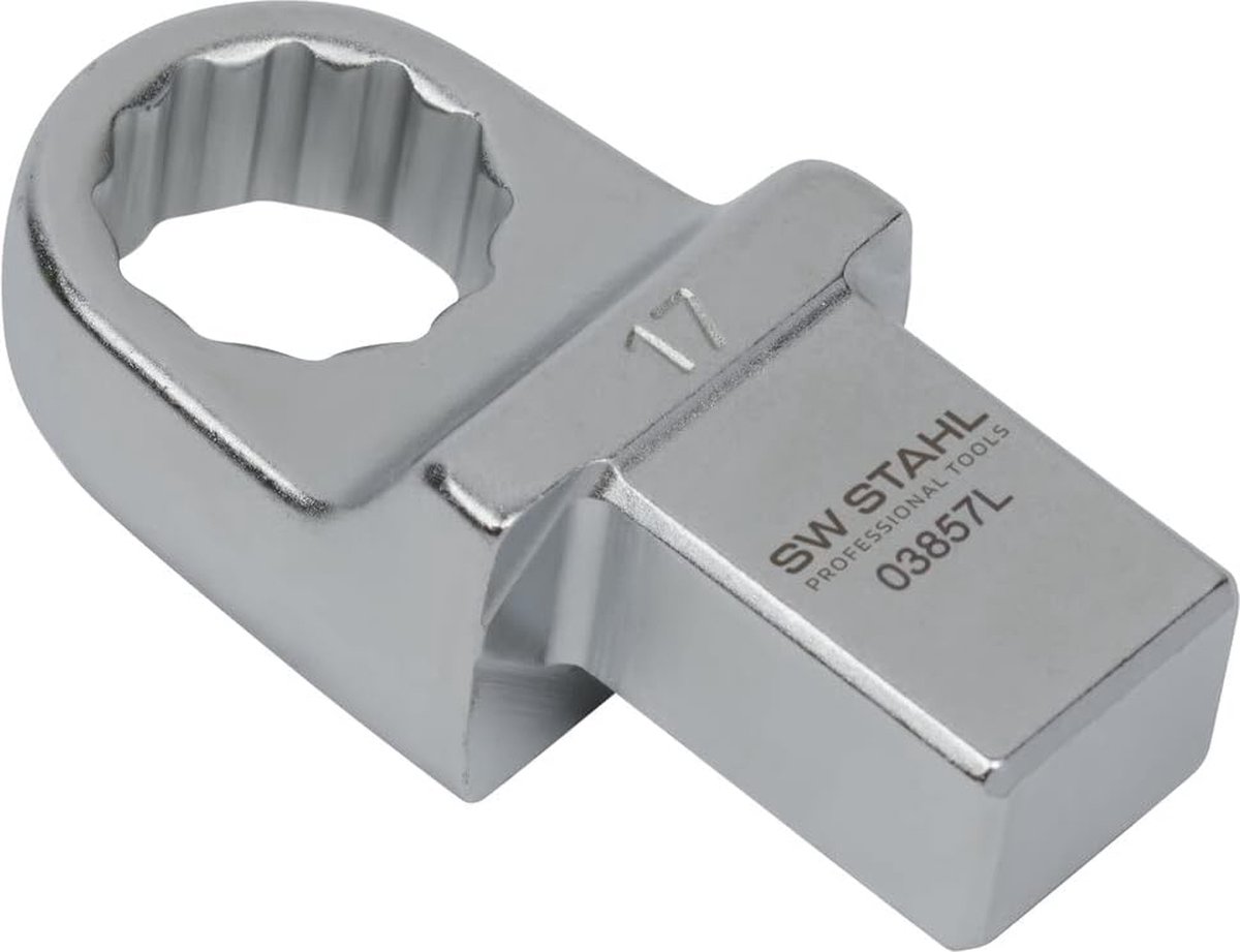 SW-Stahl 03857L inzetringsleutel 17 mm I inzetvierkant 14 x 18 mm I inzetringsleutel SW 17mm