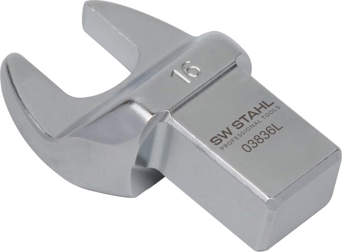 SW-Stahl 03836L Insteeksteeksleutel 16 mm I Insteekvierkant 14 x 18 mm I Insteeksteeksleutel SW 16 mm