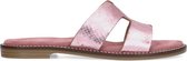 Manfield - Dames - Roze metallic slippers - Maat 39