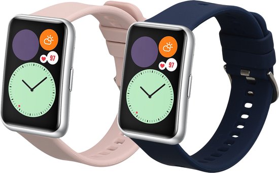 kwmobile 2x horlogebandjes geschikt voor Huawei Watch FIT Special Edition B39 bandje. bol