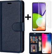 Hoesje Geschikt voor Samsung Galaxy M21 (M30S) wallet/book case/hoesje + Gratis screenprotector kleur Blauw