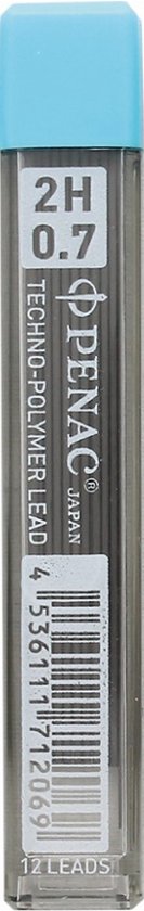 UNI-BALL 0.7mm 2H Refill Leads - 144 Leads Total (12 Tubes Of 12), Hi-Quality For Automatic Pencils, Strong & Smooth Writing