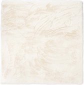 Tapis carré à poils longs - Comfy plus - blanc 130x130 cm
