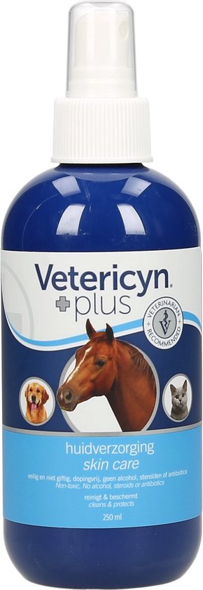 Vetericyn Plus Alle Dieren Wond- en Huidverzorging spray - 100% veilig & effectief - Aanbevolen door dierenartsen - Vetericyn
