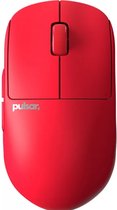 Pulsar X2H Red Edition - Souris - Filaire & sans fil - PAW3395 - 26000 DPI - Rouge