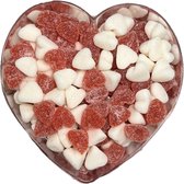Groot Valentijns hart gevuld met fruit hartjes - 300 gran - Valentijn - Snoep - Liefde - Moederdag - Cadeau voor haar / hem